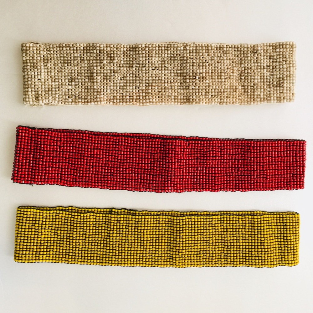 NEW! Erik & Mike Beaded Elastic Headbands, 3 pcs